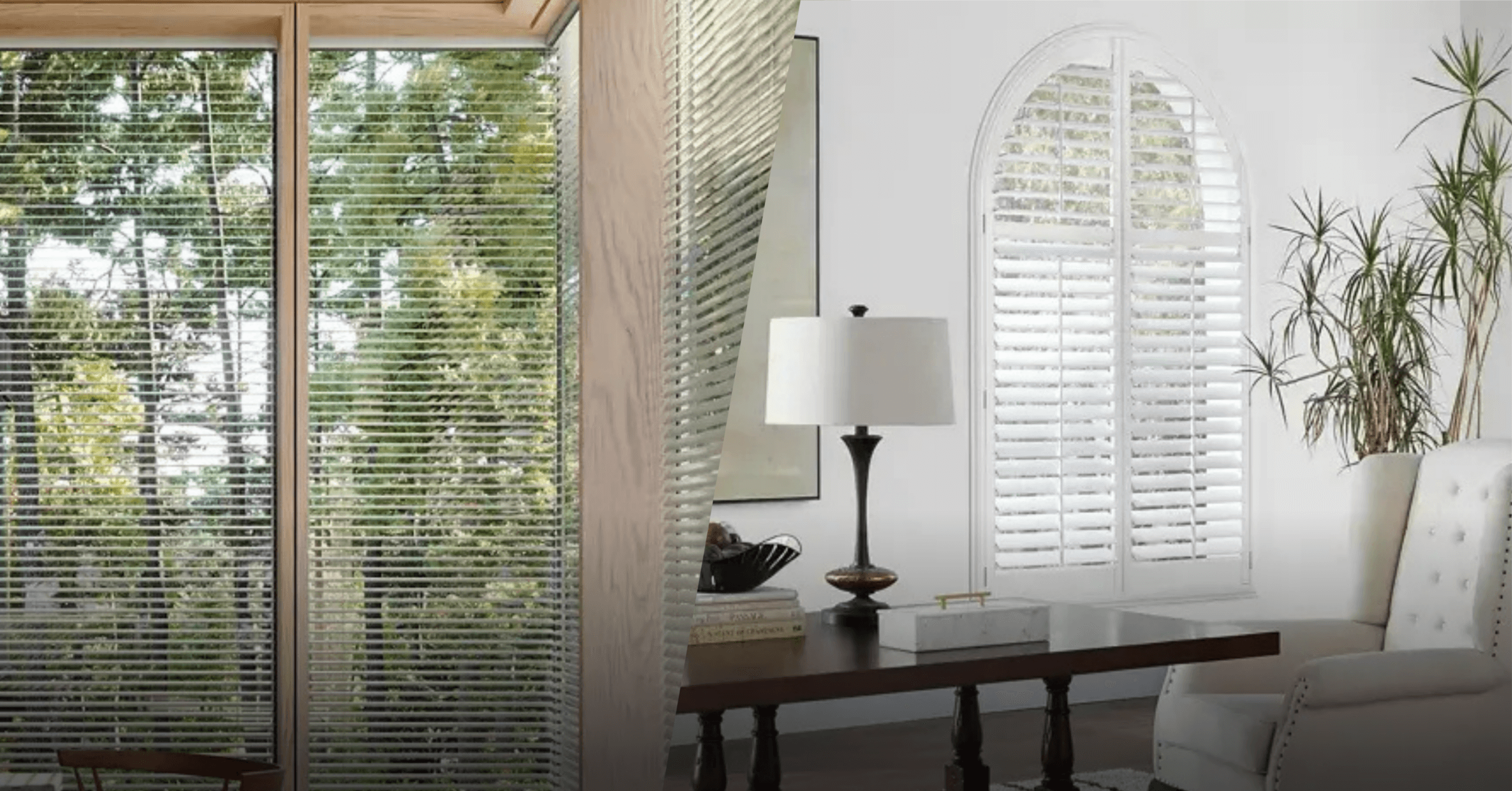 blinds vs. shutters in a home